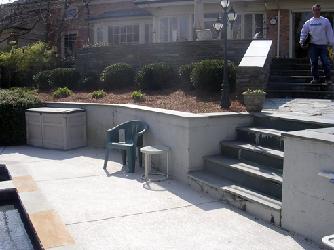 retaining wall BEFORE