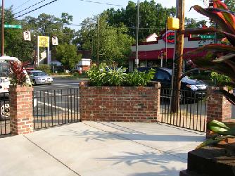brick planter