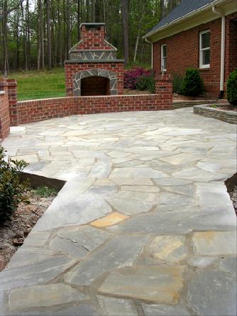 irregular "crab orchard" flagstone