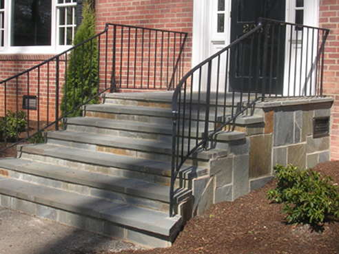 cut bluestone treads and risers